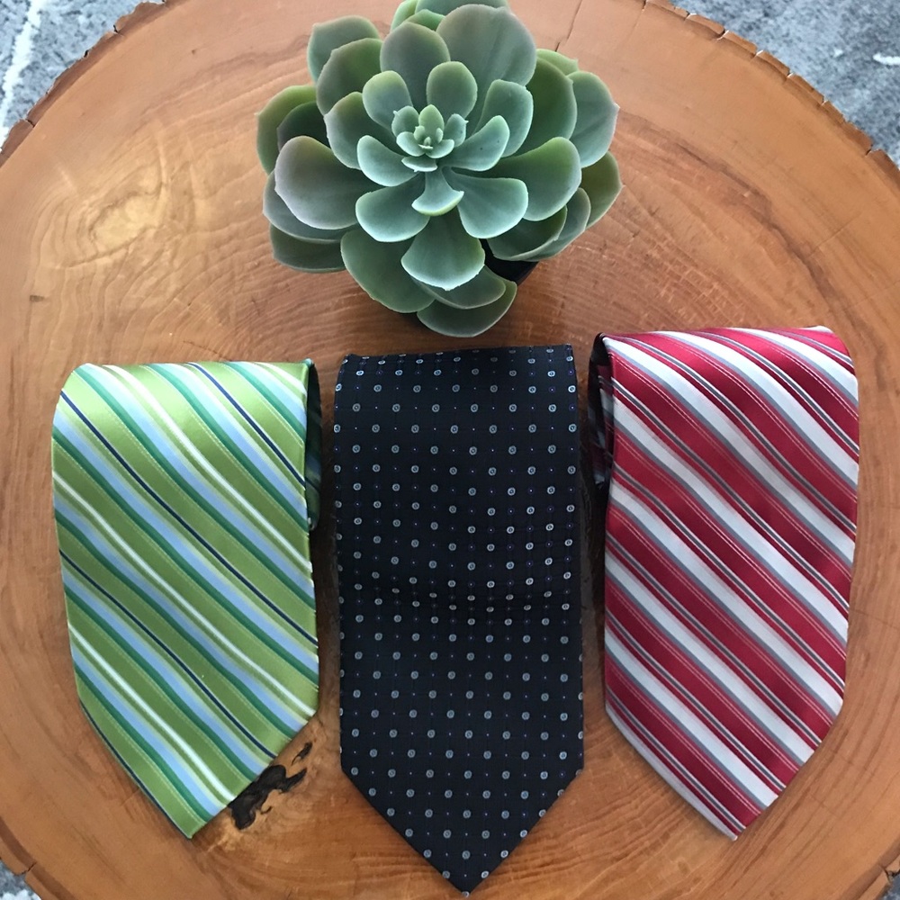 Romario Manzini collection 3 ties, 100% microfiber